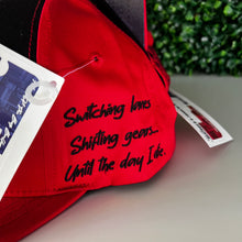 Load image into Gallery viewer, "until the day I die" skeleton trucker 7 panel hat black