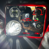 Freightliner FLD120 Classic Sleeper Controls Panel with led lights