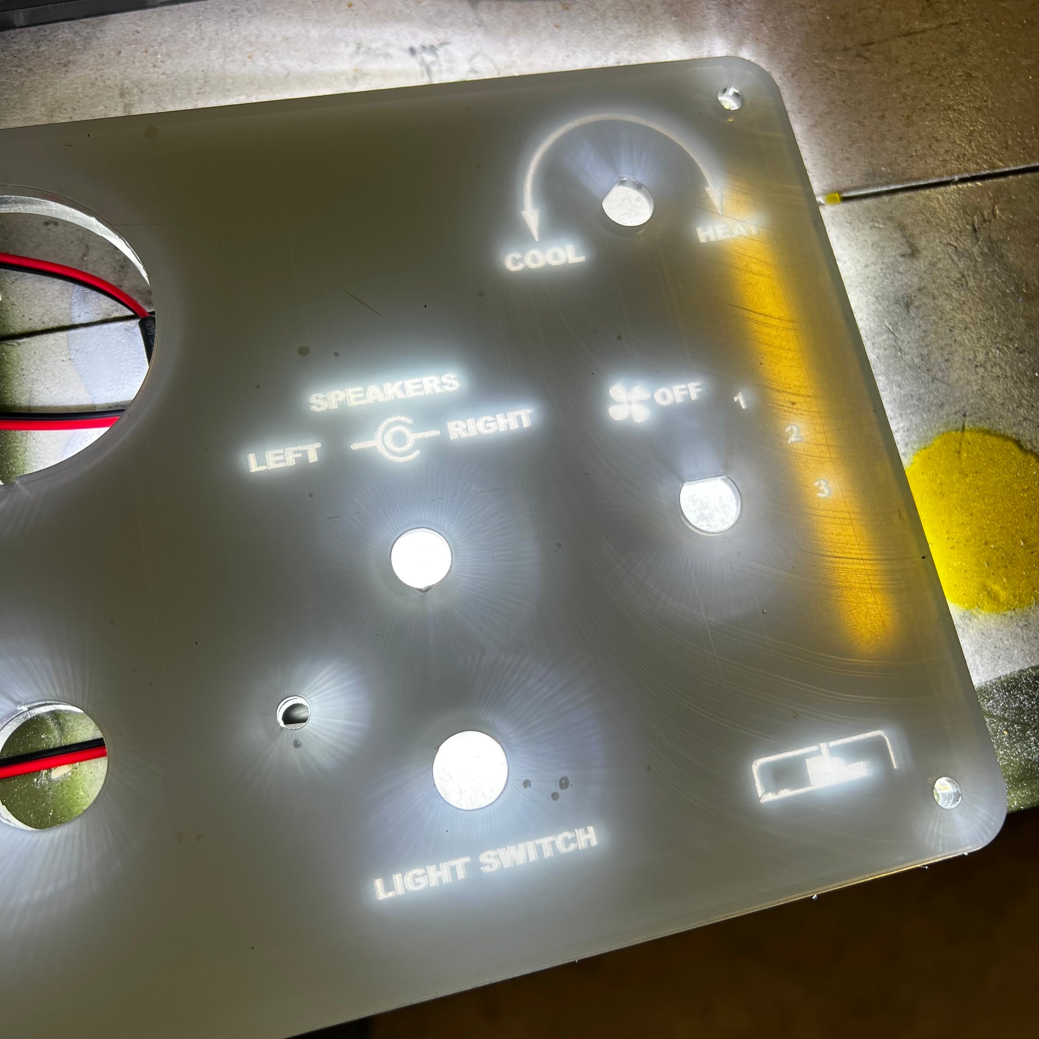 Led Module Controller Freightliner Freightliner FLD120 Classic Sleeper Controls Panel with led lights ...