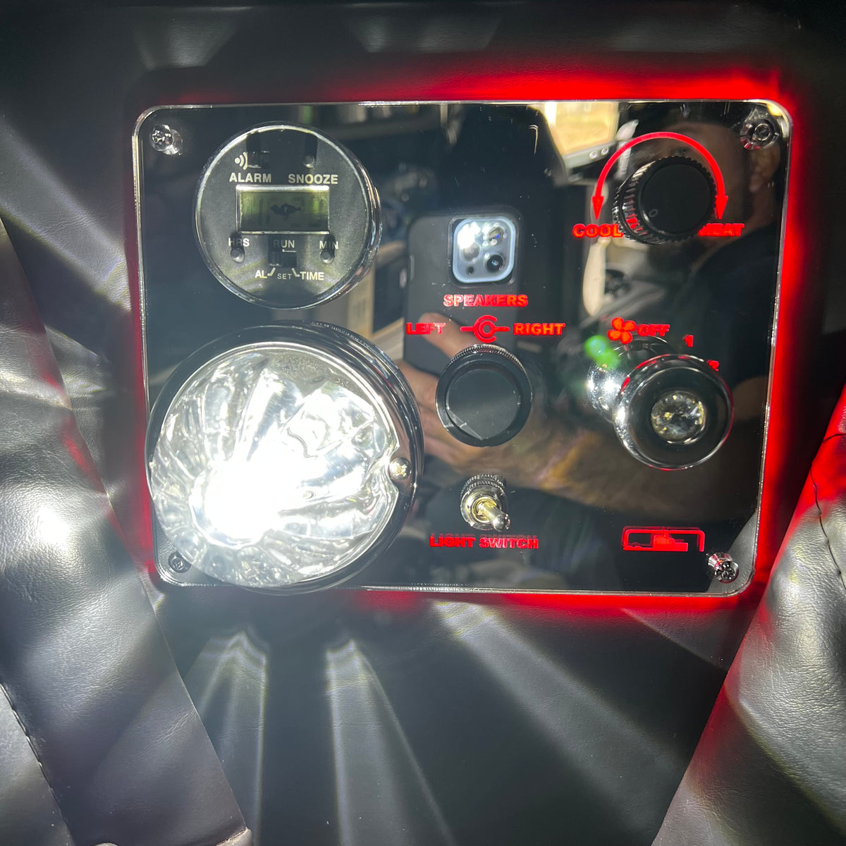 Led Module Controller Freightliner Freightliner FLD120 Classic Sleeper Controls Panel with led lights ...