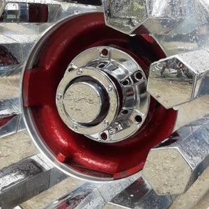Chrome front oil cap cover 4.5 inch bolt pattern