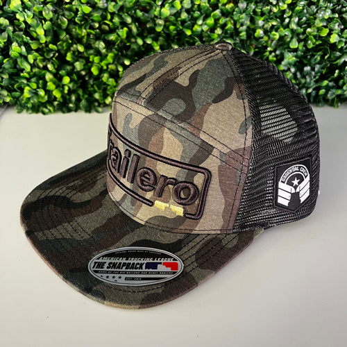 trailero 7 panel CAMO EDITION 3D embroidery hat