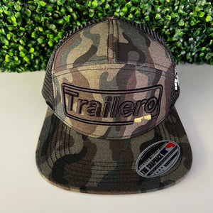 trailero 7 panel CAMO EDITION 3D embroidery hat