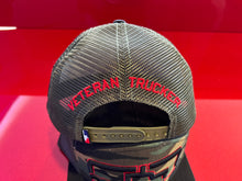 Load image into Gallery viewer, Veteran trucker 7 panel Camo hat