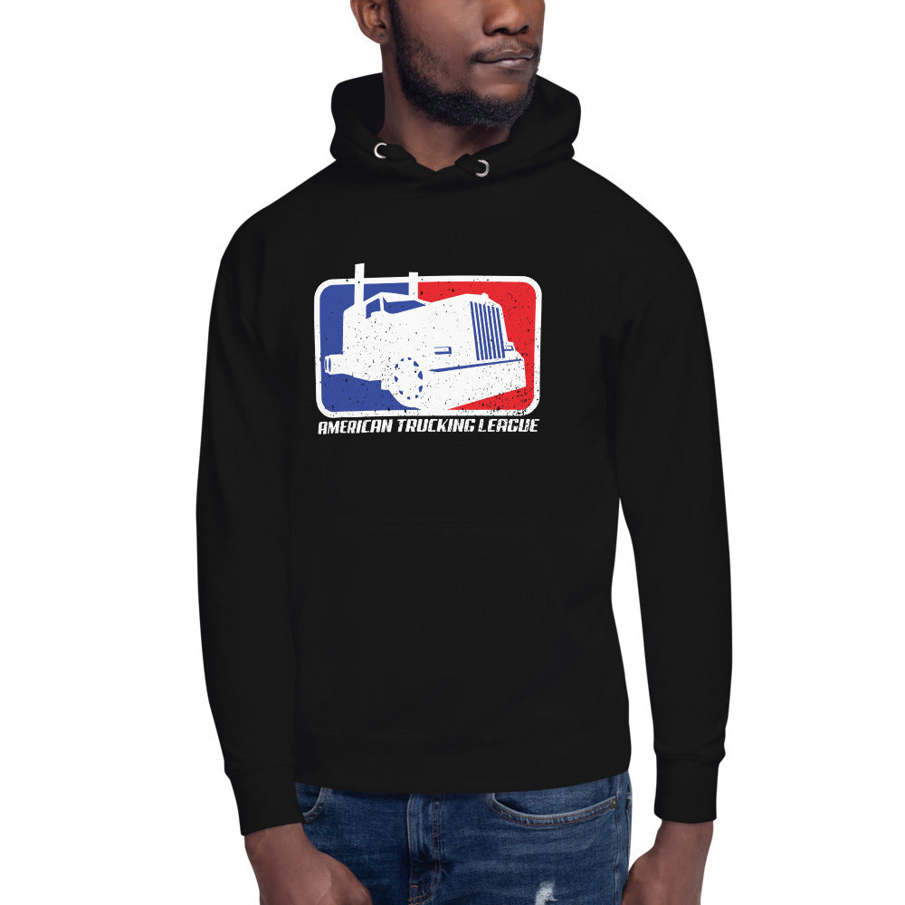 AMERICAN TRUCKING LEAGUE CLASSIC LOGO WORN OUT LOOK Unisex Hoodie