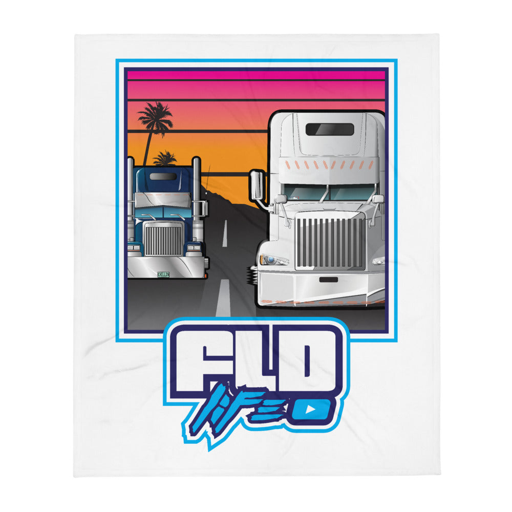 FLD LIFE 90'S RETRO Throw Blanket